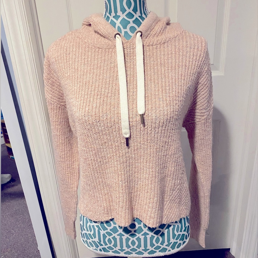 American Eagle Outfitters Blush Pink Knit Hoodie